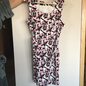 NWOT sleeveless summer dress with self belt